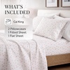 image:imageLinen Market DoubleBrushed Microfiber Queen Sheet Set 4 Piece  OekoTEX Certified Ultra Soft amp WrinkleFree  16 Deep Pocket Sheets  Easy Care Queen Size  IvoryFloral Pink