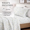 image:imageLinen Market DoubleBrushed Microfiber Queen Sheet Set 4 Piece  OekoTEX Certified Ultra Soft amp WrinkleFree  16 Deep Pocket Sheets  Easy Care Queen Size  IvoryWildflower Light Gray