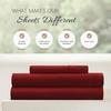image:imageLinen Market DoubleBrushed Microfiber Queen Sheet Set 4 Piece  OekoTEX Certified Ultra Soft amp WrinkleFree  16 Deep Pocket Sheets  Easy Care Queen Size  IvoryBurgundy