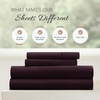 image:imageLinen Market DoubleBrushed Microfiber Queen Sheet Set 4 Piece  OekoTEX Certified Ultra Soft amp WrinkleFree  16 Deep Pocket Sheets  Easy Care Queen Size  IvoryPurple