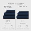 image:imageLinen Market DoubleBrushed Microfiber Queen Sheet Set 4 Piece  OekoTEX Certified Ultra Soft amp WrinkleFree  16 Deep Pocket Sheets  Easy Care Queen Size  IvoryDeep Blue