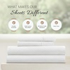 image:imageLinen Market DoubleBrushed Microfiber Queen Sheet Set 4 Piece  OekoTEX Certified Ultra Soft amp WrinkleFree  16 Deep Pocket Sheets  Easy Care Queen Size  IvoryStippled Light Gray
