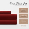 image:imageLinen Market DoubleBrushed Microfiber Queen Sheet Set 4 Piece  OekoTEX Certified Ultra Soft amp WrinkleFree  16 Deep Pocket Sheets  Easy Care Queen Size  IvoryBurgundy