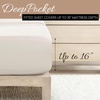 image:imageLinen Market DoubleBrushed Microfiber Queen Sheet Set 4 Piece  OekoTEX Certified Ultra Soft amp WrinkleFree  16 Deep Pocket Sheets  Easy Care Queen Size  IvoryElegant White