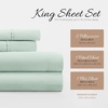 image:imageLinen Market DoubleBrushed Microfiber Queen Sheet Set 4 Piece  OekoTEX Certified Ultra Soft amp WrinkleFree  16 Deep Pocket Sheets  Easy Care Queen Size  IvoryMint