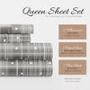 image:imageLinen Market DoubleBrushed Microfiber Queen Sheet Set 4 Piece  OekoTEX Certified Ultra Soft amp WrinkleFree  16 Deep Pocket Sheets  Easy Care Queen Size  IvoryPolkadot Gray