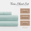 image:imageLinen Market DoubleBrushed Microfiber Queen Sheet Set 4 Piece  OekoTEX Certified Ultra Soft amp WrinkleFree  16 Deep Pocket Sheets  Easy Care Queen Size  IvoryAqua