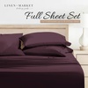 image:imageLinen Market DoubleBrushed Microfiber Queen Sheet Set 4 Piece  OekoTEX Certified Ultra Soft amp WrinkleFree  16 Deep Pocket Sheets  Easy Care Queen Size  IvoryPurple