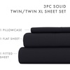 image:imageLinen Market DoubleBrushed Microfiber Queen Sheet Set 4 Piece  OekoTEX Certified Ultra Soft amp WrinkleFree  16 Deep Pocket Sheets  Easy Care Queen Size  IvoryBlack