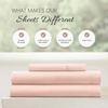 image:imageLinen Market DoubleBrushed Microfiber Queen Sheet Set 4 Piece  OekoTEX Certified Ultra Soft amp WrinkleFree  16 Deep Pocket Sheets  Easy Care Queen Size  IvoryBlush