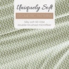 image:imageLinen Market DoubleBrushed Microfiber Queen Sheet Set 4 Piece  OekoTEX Certified Ultra Soft amp WrinkleFree  16 Deep Pocket Sheets  Easy Care Queen Size  IvoryPuffed Chevron Sage