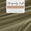 image:imageLinen Market DoubleBrushed Microfiber Queen Sheet Set 4 Piece  OekoTEX Certified Ultra Soft amp WrinkleFree  16 Deep Pocket Sheets  Easy Care Queen Size  IvorySage
