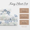 image:imageLinen Market DoubleBrushed Microfiber Queen Sheet Set 4 Piece  OekoTEX Certified Ultra Soft amp WrinkleFree  16 Deep Pocket Sheets  Easy Care Queen Size  IvoryViolets Light Blue