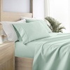 image:imageLinen Market DoubleBrushed Microfiber Queen Sheet Set 4 Piece  OekoTEX Certified Ultra Soft amp WrinkleFree  16 Deep Pocket Sheets  Easy Care Queen Size  IvoryMint
