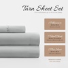 image:imageLinen Market DoubleBrushed Microfiber Queen Sheet Set 4 Piece  OekoTEX Certified Ultra Soft amp WrinkleFree  16 Deep Pocket Sheets  Easy Care Queen Size  IvoryCalm Light Gray