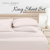 image:imageLinen Market DoubleBrushed Microfiber Queen Sheet Set 4 Piece  OekoTEX Certified Ultra Soft amp WrinkleFree  16 Deep Pocket Sheets  Easy Care Queen Size  IvoryClassic in Pink