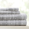 image:imageLinen Market DoubleBrushed Microfiber Queen Sheet Set 4 Piece  OekoTEX Certified Ultra Soft amp WrinkleFree  16 Deep Pocket Sheets  Easy Care Queen Size  IvoryPolkadot Gray