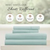 image:imageLinen Market DoubleBrushed Microfiber Queen Sheet Set 4 Piece  OekoTEX Certified Ultra Soft amp WrinkleFree  16 Deep Pocket Sheets  Easy Care Queen Size  IvoryAqua