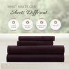 image:imageLinen Market DoubleBrushed Microfiber Queen Sheet Set 4 Piece  OekoTEX Certified Ultra Soft amp WrinkleFree  16 Deep Pocket Sheets  Easy Care Queen Size  IvoryPurple