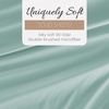 image:imageLinen Market DoubleBrushed Microfiber Queen Sheet Set 4 Piece  OekoTEX Certified Ultra Soft amp WrinkleFree  16 Deep Pocket Sheets  Easy Care Queen Size  IvoryAqua