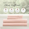 image:imageLinen Market DoubleBrushed Microfiber Queen Sheet Set 4 Piece  OekoTEX Certified Ultra Soft amp WrinkleFree  16 Deep Pocket Sheets  Easy Care Queen Size  IvoryBlush