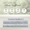 image:imageLinen Market DoubleBrushed Microfiber Queen Sheet Set 4 Piece  OekoTEX Certified Ultra Soft amp WrinkleFree  16 Deep Pocket Sheets  Easy Care Queen Size  IvoryTrellis Vine Light Gray