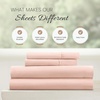 image:imageLinen Market DoubleBrushed Microfiber Queen Sheet Set 4 Piece  OekoTEX Certified Ultra Soft amp WrinkleFree  16 Deep Pocket Sheets  Easy Care Queen Size  IvoryBlush