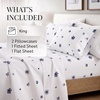 image:imageLinen Market DoubleBrushed Microfiber Queen Sheet Set 4 Piece  OekoTEX Certified Ultra Soft amp WrinkleFree  16 Deep Pocket Sheets  Easy Care Queen Size  IvoryIndigo Flowers Navy