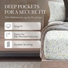 image:imageLinen Market DoubleBrushed Microfiber Queen Sheet Set 4 Piece  OekoTEX Certified Ultra Soft amp WrinkleFree  16 Deep Pocket Sheets  Easy Care Queen Size  IvoryWildflower Light Gray