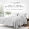 image:imageLinen Market DoubleBrushed Microfiber Queen Sheet Set 4 Piece  OekoTEX Certified Ultra Soft amp WrinkleFree  16 Deep Pocket Sheets  Easy Care Queen Size  IvoryHoneycomb Light Gray