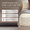 image:imageLinen Market DoubleBrushed Microfiber Queen Sheet Set 4 Piece  OekoTEX Certified Ultra Soft amp WrinkleFree  16 Deep Pocket Sheets  Easy Care Queen Size  IvoryFall Foliage Yellow