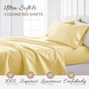 image:imageLinen Market DoubleBrushed Microfiber Queen Sheet Set 4 Piece  OekoTEX Certified Ultra Soft amp WrinkleFree  16 Deep Pocket Sheets  Easy Care Queen Size  IvoryHoneycomb Yellow
