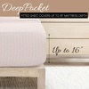 image:imageLinen Market DoubleBrushed Microfiber Queen Sheet Set 4 Piece  OekoTEX Certified Ultra Soft amp WrinkleFree  16 Deep Pocket Sheets  Easy Care Queen Size  IvoryClassic in Pink