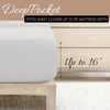 image:imageLinen Market DoubleBrushed Microfiber Queen Sheet Set 4 Piece  OekoTEX Certified Ultra Soft amp WrinkleFree  16 Deep Pocket Sheets  Easy Care Queen Size  IvoryStippled Gray