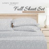 image:imageLinen Market DoubleBrushed Microfiber Queen Sheet Set 4 Piece  OekoTEX Certified Ultra Soft amp WrinkleFree  16 Deep Pocket Sheets  Easy Care Queen Size  IvoryTrellis Vine Light Gray