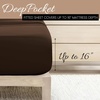 image:imageLinen Market DoubleBrushed Microfiber Queen Sheet Set 4 Piece  OekoTEX Certified Ultra Soft amp WrinkleFree  16 Deep Pocket Sheets  Easy Care Queen Size  IvoryChocolate