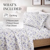 image:imageLinen Market DoubleBrushed Microfiber Queen Sheet Set 4 Piece  OekoTEX Certified Ultra Soft amp WrinkleFree  16 Deep Pocket Sheets  Easy Care Queen Size  IvoryBlossoms Light Blue