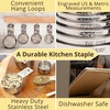 image:imageMeasuring Cups and Spoons Set of 15 Stackable Cups Long Handle with Leveler Fits Narrow Jars 304 Premium Stainless Steel Kitchen Gadgets for Liquid amp Dry Ingredients Cooking Baking7 Piece Set