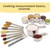image:imageMeasuring Cups and Spoons Set of 15 Stackable Cups Long Handle with Leveler Fits Narrow Jars 304 Premium Stainless Steel Kitchen Gadgets for Liquid amp Dry Ingredients Cooking Baking15 Piece Set