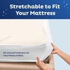 image:imageMemory Foam Mattress Protector  Cotton EcoFriendly Greenshield Water Resistance KoolFlow Breathable Stretch Fabric All USA Made Best for PillowTop amp Bed Topper Pads  Twin Extra Long