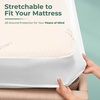 image:imageMemory Foam Mattress Protector  Organic Cotton with EcoFriendly Greenshield Water Resistance  KoolFlow Breathable Stretch Fabric  All USA Made  Best for Plush Beds  FullWhite