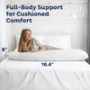 image:imageSnugglePedic Body Pillow for Side Sleepers for Adults  Full Body Maternity Pillow Support Legs Belly amp HIPS  Shredded Memory Foam amp Cooling Pregnancy Pillow Cover  20x54 NavyWhite