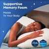 image:imageSnugglePedic Body Pillow for Side Sleepers for Adults  Full Body Maternity Pillow Support Legs Belly amp HIPS  Shredded Memory Foam amp Cooling Pregnancy Pillow Cover  20x54 NavyWhite