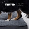 image:imageSnugglePedic Memory Foam Dog Bed  Plush Waterproof Pet Beds wRemovable Inner and Outer Cover AntiSlip Bottom and Faux Suede Fabric  Orthopedic Dog Beds for Large DogsSmall