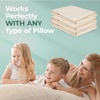 image:imageSnugglePedic Pillow Case  Kids 16 x 22 White Pillow Cases wBreathable Stretch Knit CottonStandard