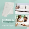 image:imageSnugglePedic Pillow Covers  Zippered Body Pillow Protector wKool Flow Technology 20x54 Inches  Made in The USAWhite