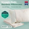 image:imageSnugglePedic Pillow Covers  Zippered Body Pillow Protector wKool Flow Technology 20x54 Inches  Made in The USAWhite