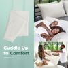 image:imageSnugglePedic Pillow Covers  Zippered Body Pillow Protector wKool Flow Technology 20x54 Inches  Made in The USAWhite