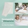 image:imageSnugglePedic Pillow Covers  Zippered Body Pillow Protector wKool Flow Technology 20x54 Inches  Made in The USAWhite