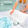 image:imageSnugglePedic Queen Shredded Memory Foam Bed Pillow  Ergonomic Design with Cooling Airflow Cover  Custom Support for Side Sleepers Pregnancy Relief Recovery Comfort amp Dorm Essentials  USA Quality